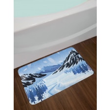 Snowy Highlands Bath Mat