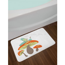 Hookah Caterpillar Bath Mat