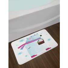 Berry Basket Bear Bath Mat