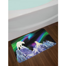 Aurora Borealis Ice Bath Mat