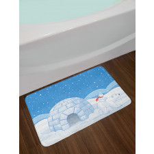 Mom Child Igloo Bath Mat