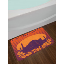 Exotic Flowers Retro Bath Mat