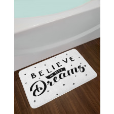 Self Confidence Phrase Bath Mat