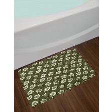 Summer Garden Theme Bath Mat