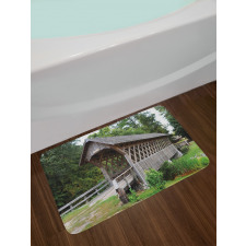 Old Wooden Bridge Print Bath Mat