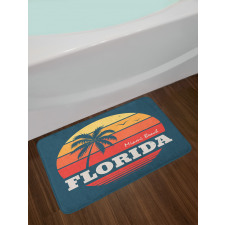 Abstract Miami Sunset Bath Mat