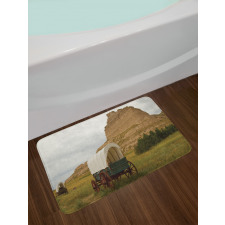 Old Wagon Rural Land Bath Mat