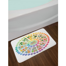 Vitamin Food Sources Bath Mat