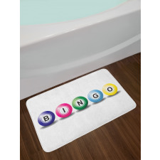 3D Style Colorful Balls Bath Mat
