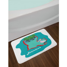 State Map with Bird Bath Mat