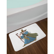 Strong Medieval Sorcerer Bath Mat