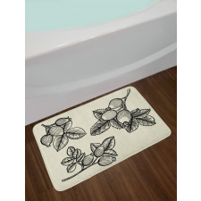 Rosa Canina Sketch Bath Mat