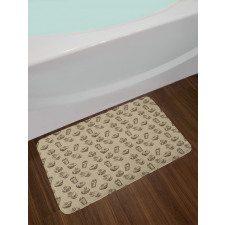 Flasks Cure Vintage Bath Mat