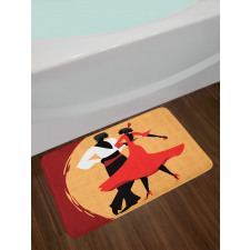 Dancers in Folk Dresses Bath Mat