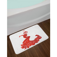 European Folklore Ethnic Bath Mat