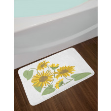 Bedding Plants Artwork Bath Mat