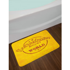 Enthusiasm Words Bath Mat