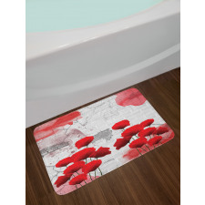 Blossoming Rural Field Bath Mat