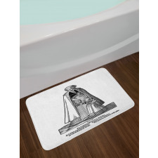 Father and Daughter Bath Mat