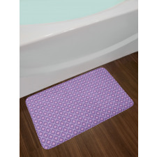 Diamond Shapes Lilac Bath Mat