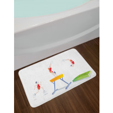 Man and Pommel Horse Bath Mat