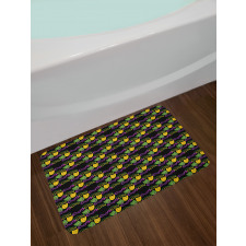 Masquerade Pattern Bath Mat