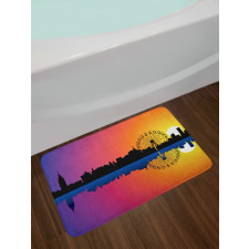 Skyline at Sunset Bath Mat