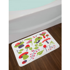 Forest Thistle Lilies Bath Mat