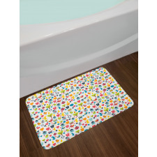 Cartoon Elements Birds Bath Mat