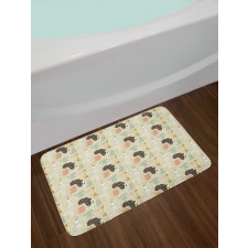 Fauna Pattern Bath Mat