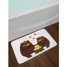 Forest Party Having Fun Bath Mat