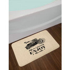 Monotone Chopper Bath Mat