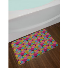 Vibrant Round Spots Bath Mat