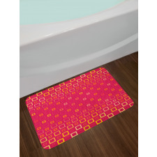 Thin Bold Squares Bath Mat