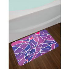 Vibrant Colors Circles Bath Mat