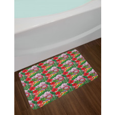 Exotic Botany Concept Bath Mat