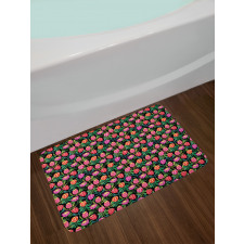 Colorful Flower Garden Bath Mat