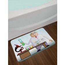 Scientist Chemist Test Tubes Bath Mat