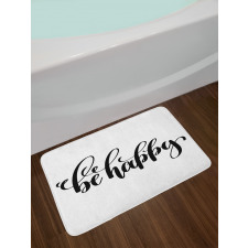 Words in Art Form Bath Mat