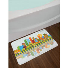 Denver Skyline Old Town Bath Mat