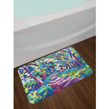 Woodland Nature Colorful Bath Mat