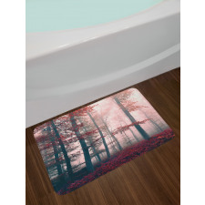 Autumn Fall Nature Woods Bath Mat