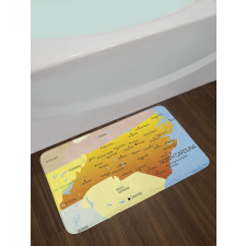 Atlantic Ocean State Bath Mat