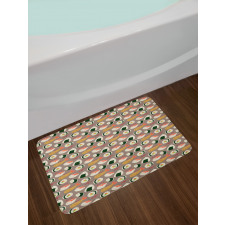 Delicious Onigiri and Tempura Bath Mat