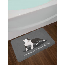 American Cartoon Terrier Bath Mat