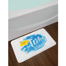 Abstract Buds and Blossoms Bath Mat