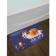 Xmas Present Bath Mat