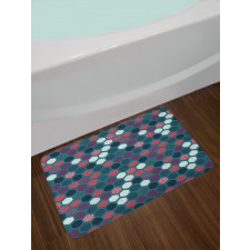 Vibrant Hexagon Shapes Bath Mat