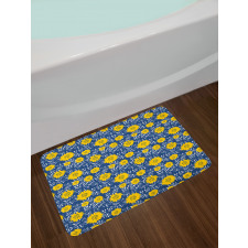 Lily Blossoms Paintbrush Bath Mat