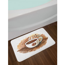 Freshly Brewed Espresso Cup Bath Mat